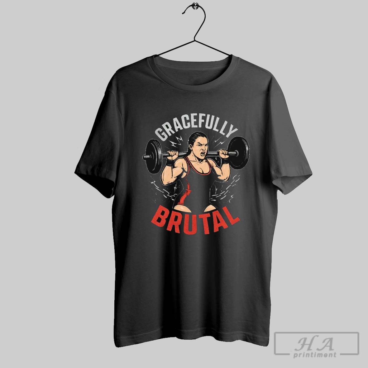 Official Wwe Jordynne Grace Gracefully Brutal Power Isnt Given Its Earned Rep By Rep Graphic T Shirt