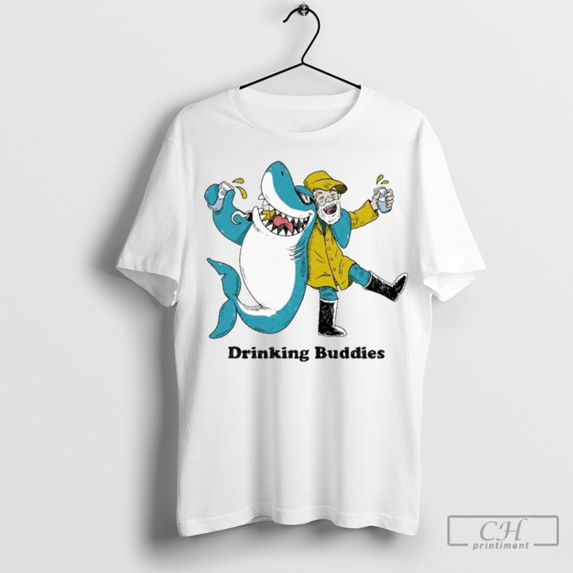 Officialdrinking Buddies Shark Tee Shirt Sweatshirt
