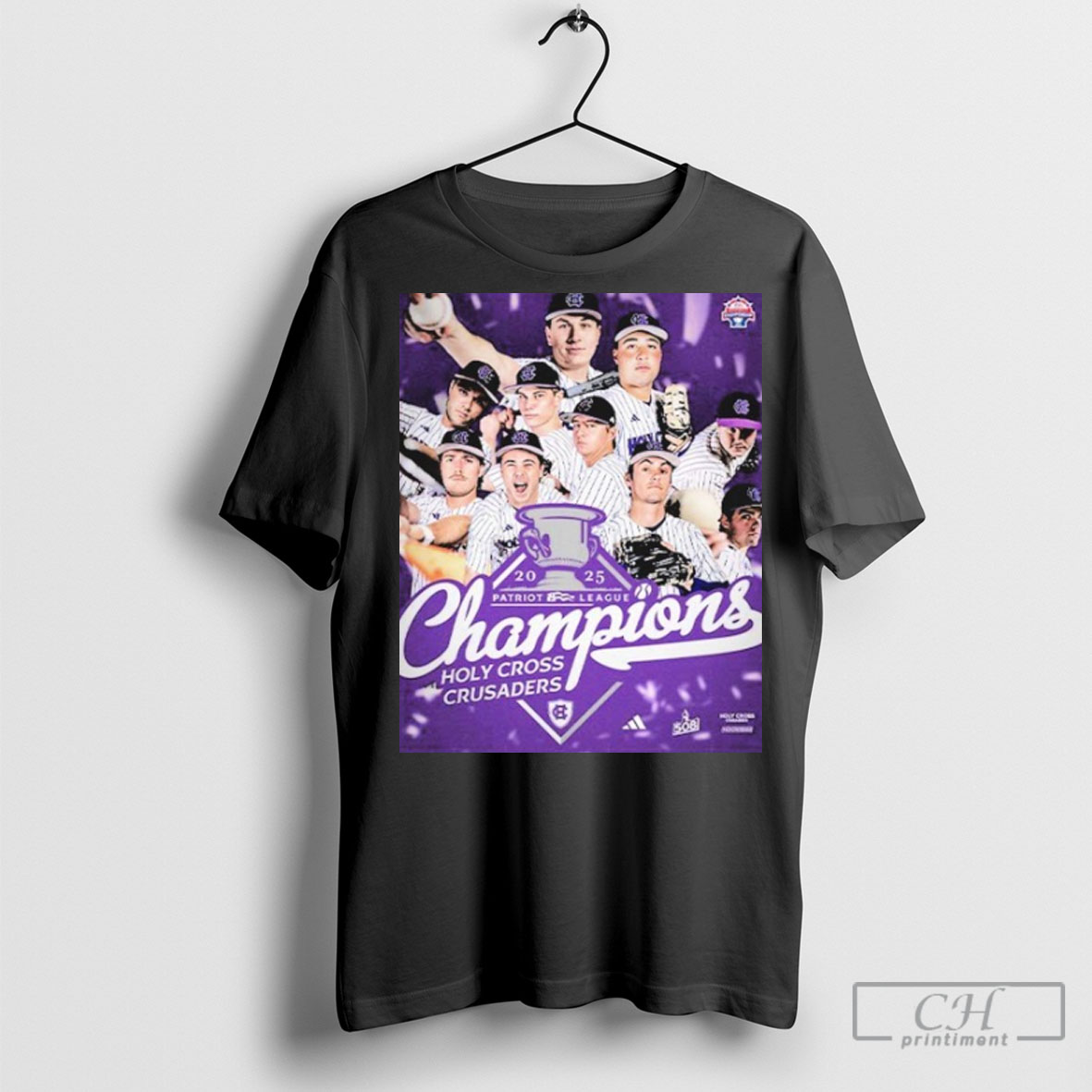Officialholy Cross Crusaders Baseball Are The 2025 Patriot League Champions Tee Shirt Sweatshirt