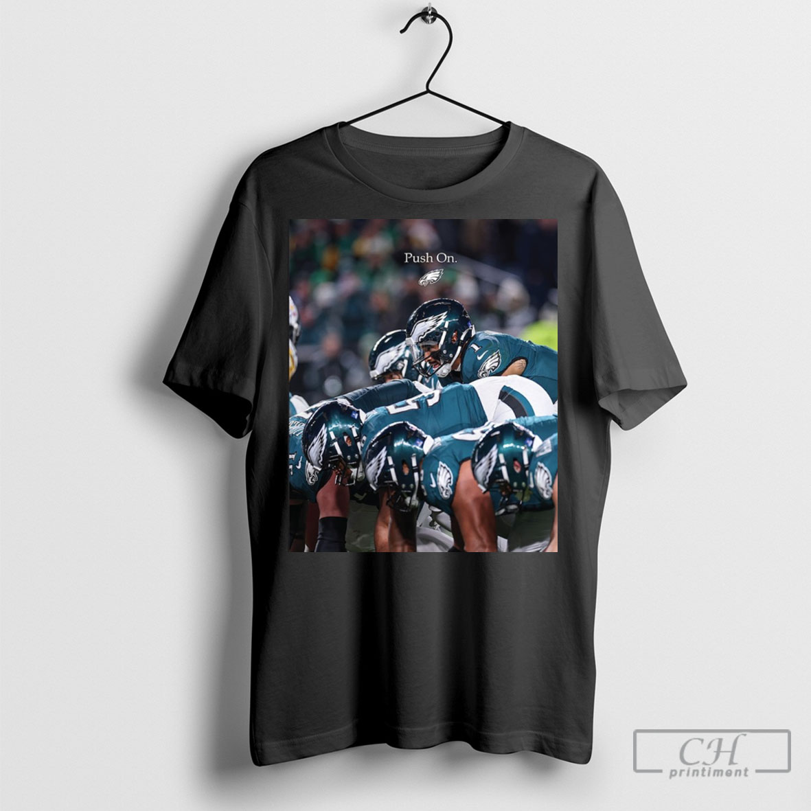 Officialphiladelphia Eagles Push On Nfl Football 2025 Tee Shirt Sweatshirt