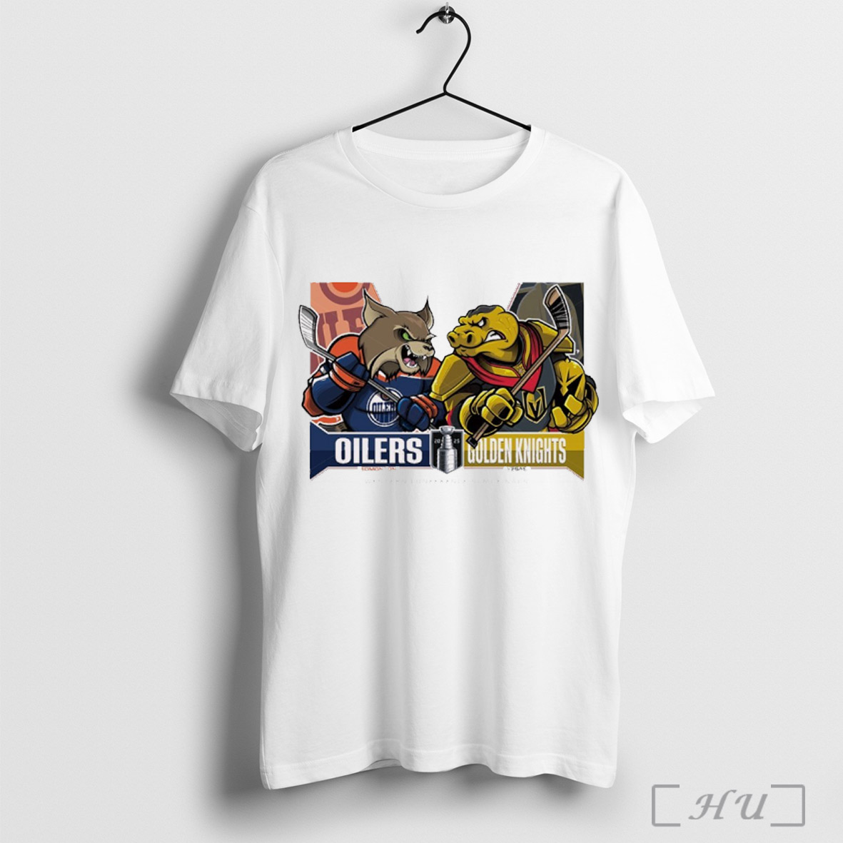 Officials Edmonton Oilers Vs Vegas Golden Knights 2025 2nd Round Matchups Western Conference Semi Finals Mascot T Shirt Sweatshirt