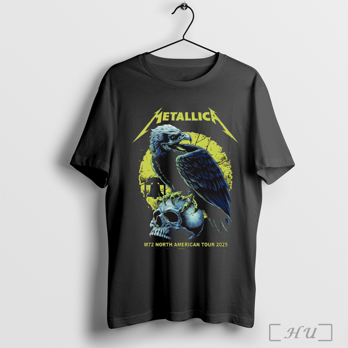 Officials Metallica M72 North American Tour 2025 Columbus Philadelphia Tampa Houston Yellow Edtion T Shirt Sweatshirt