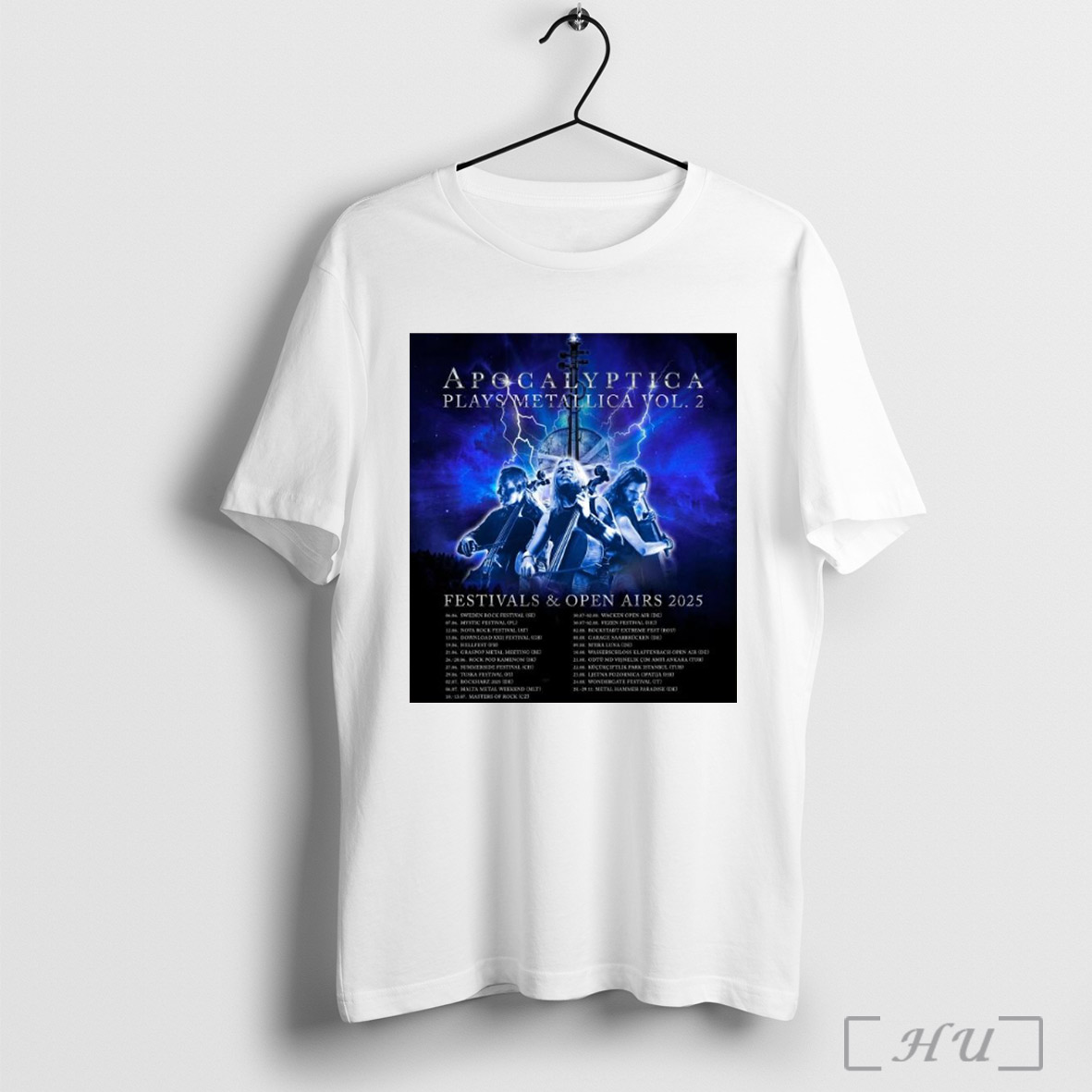Officials Poster Apocalyptica Plays Metallica Vol 2 Festivals Open Airs 2025 T Shirt Sweatshirt