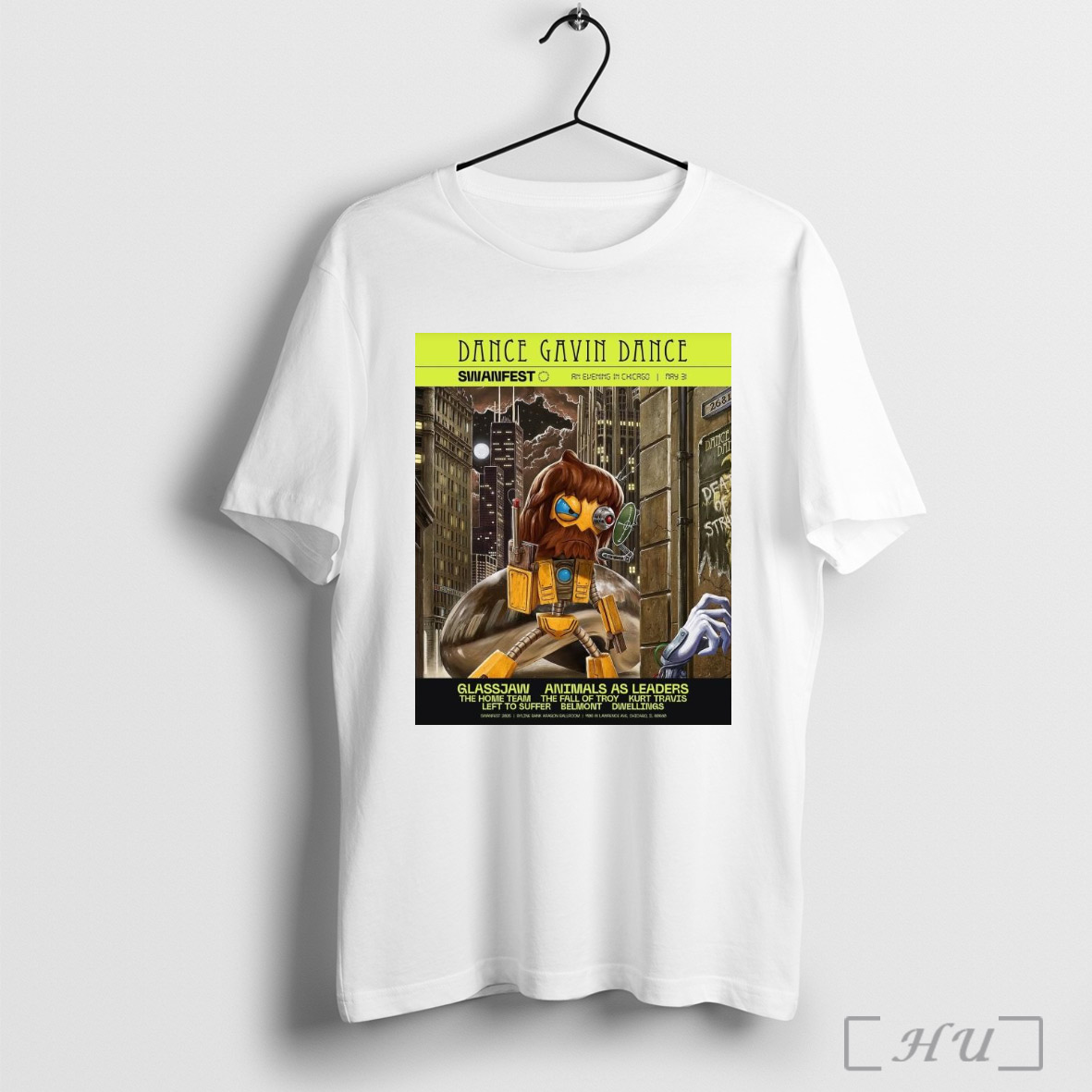 Officials Poster Dance Gavin Dance Swanfest An Evening In Chicago May 31 2025 Byline Bank Aragon Ballroom T Shirt Sweatshirt