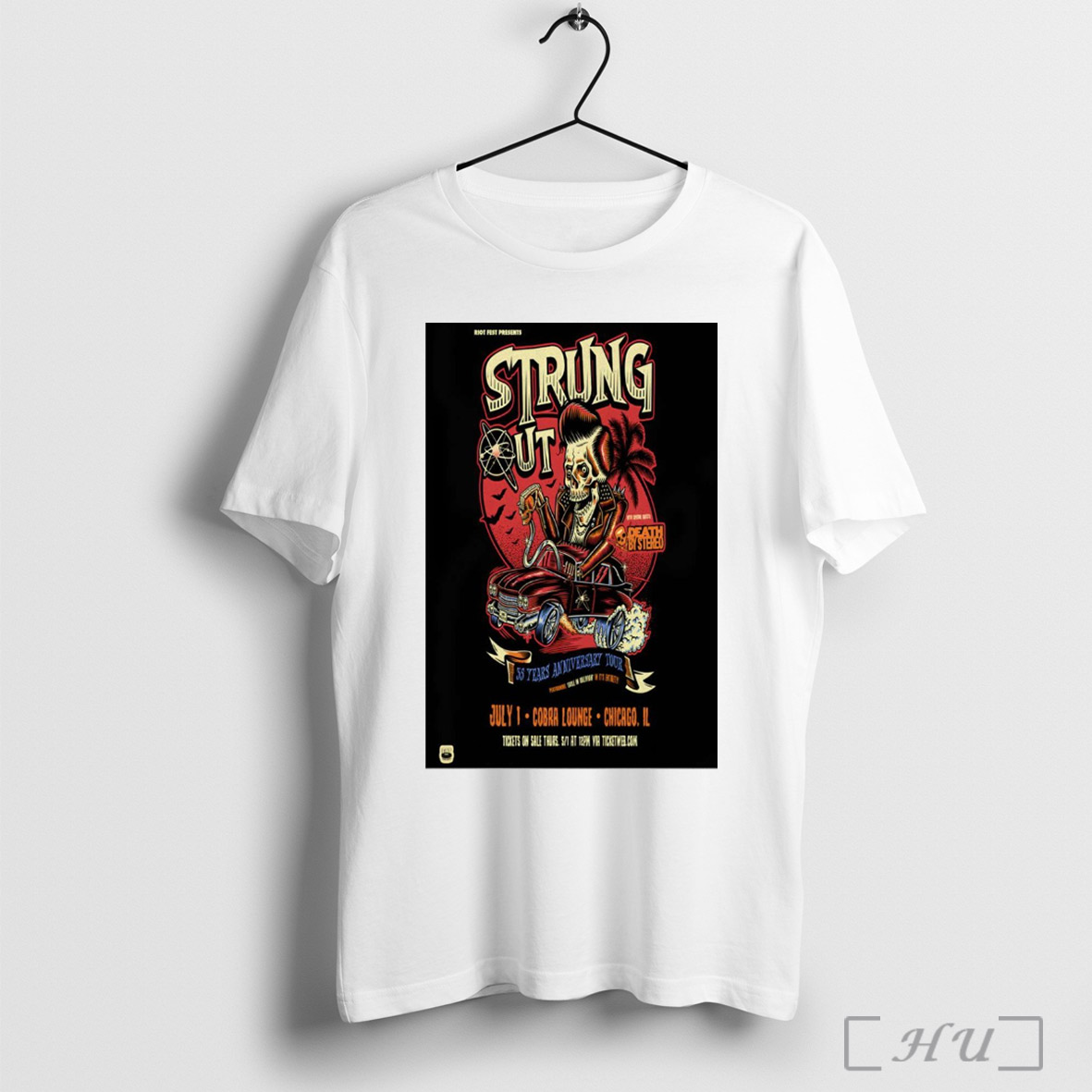 Officials Poster Riot Fest Presents Strung Out Cobra Lounge Chicago Il July 1 2025 Tou T Shirt Sweatshirt