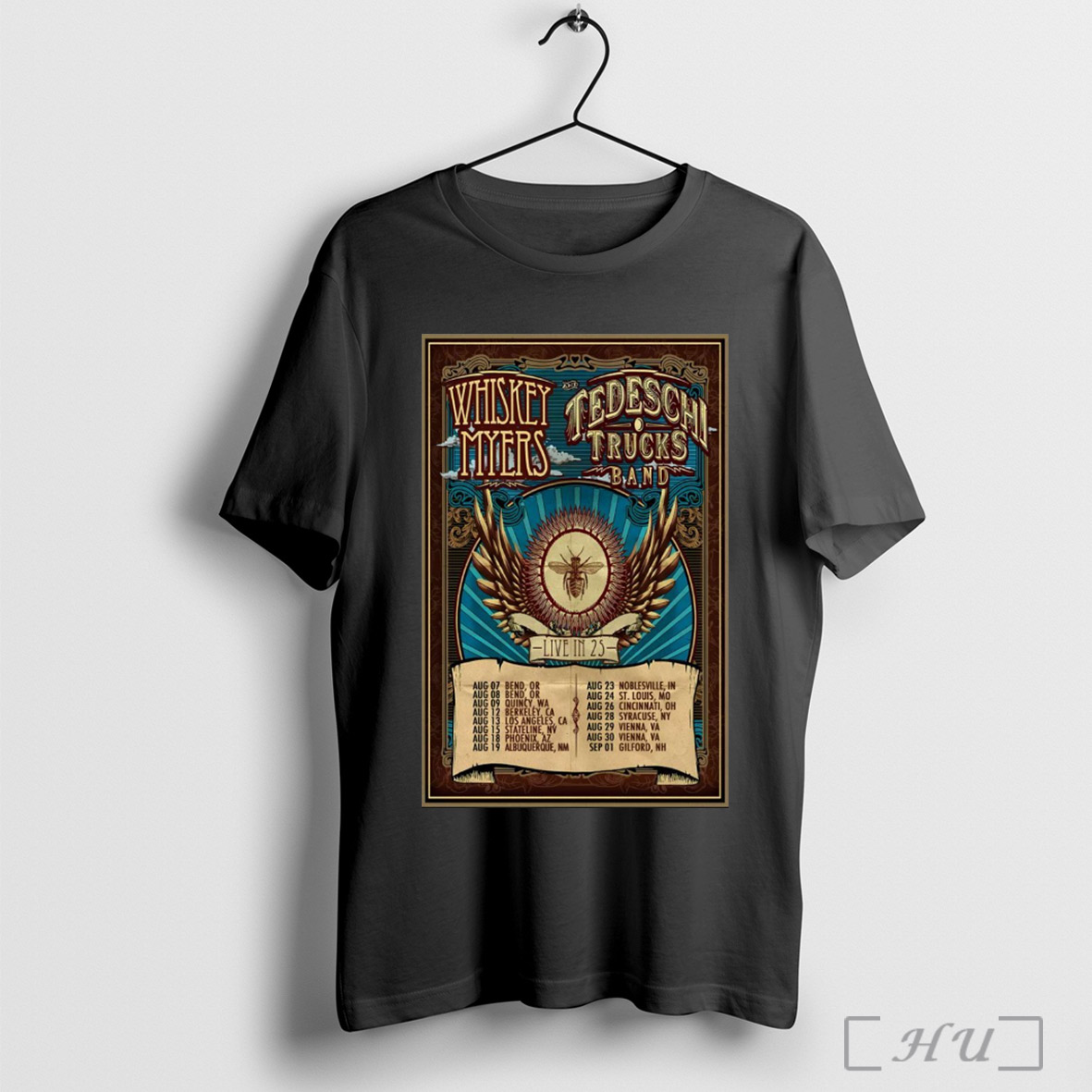 Officials Poster Whiskey Myers And Tedeschi Trucks Band Live In August September 2025 T Shirt Sweatshirt