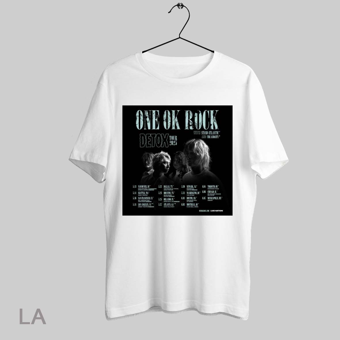 One Ok Rock Detox Tour With Stand Atlantic And The Audacity May June 2025 Poster Shirt