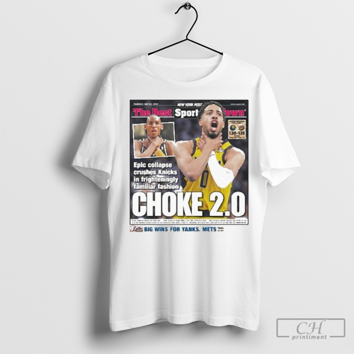 Paul Pierce Wearing Tyrese Haliburton Epic Collapse Crushes Knicks In Frighteningly Familiar Fashion New York Post Choke 2 0 Big Wins For Yanks Mets Tee Shirt Sweatshirt