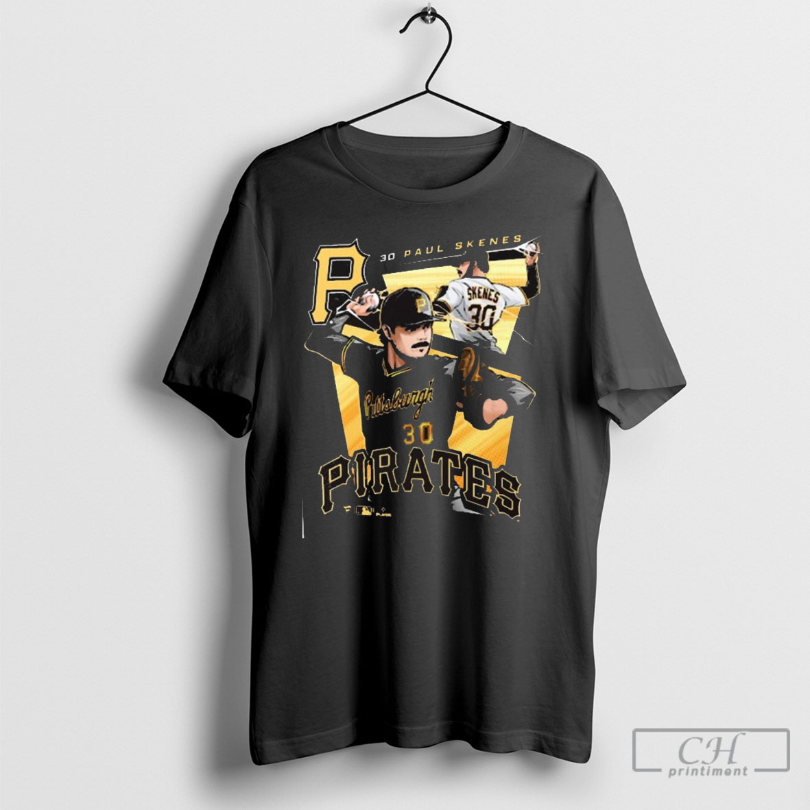 Paul Skenes 30 Pittsburgh Pirates Mlb Anime Player Tee Shirt Sweatshirt