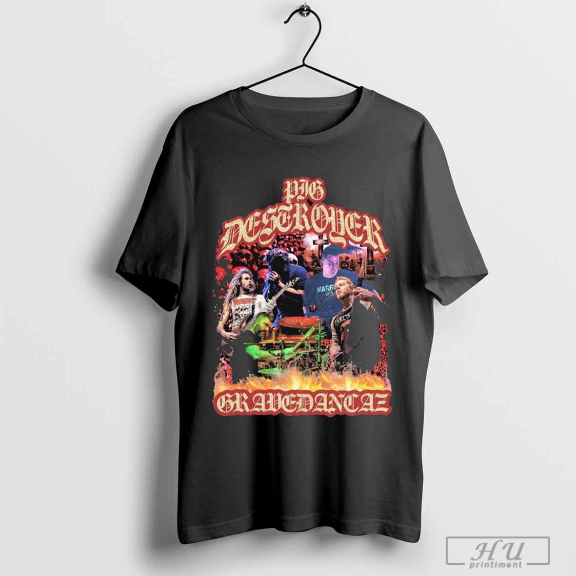 Pig Destroyer Gravedancaz Graphic 2025 T Shirt Sweatshirt