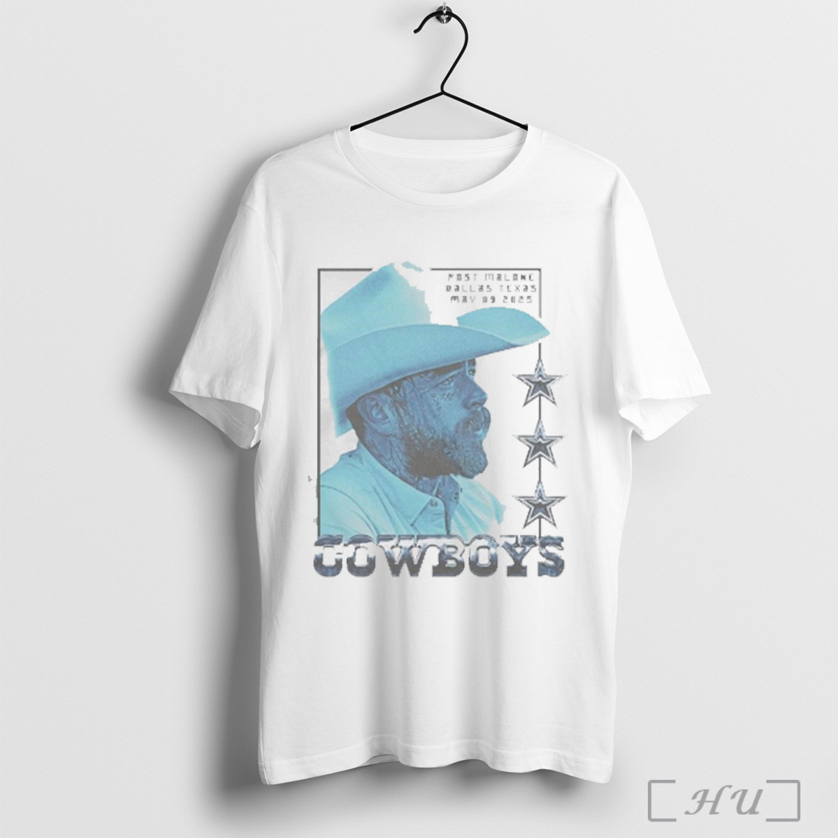 Post Malone X Dallas Cowboys Photo 2025 T Shirt Sweatshirt