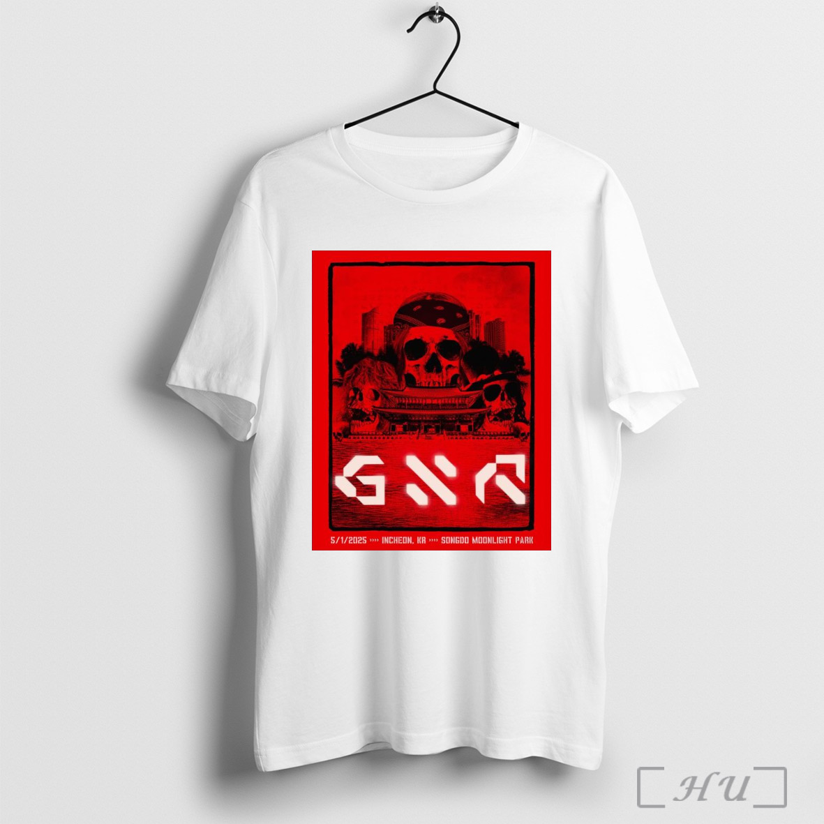 Poster Guns N Roses 5 1 2025 Incheon Korea Songdo Moonlight Park T Shirt Sweatshirt