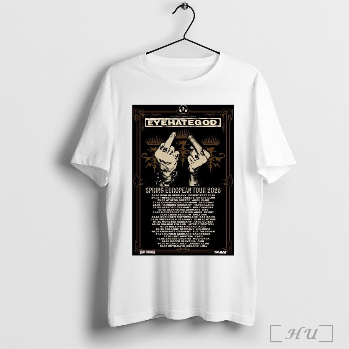 Poster Maximum Torque Agency Eyehategod Spring European Tour 2025 Dates T Shirt Sweatshirt