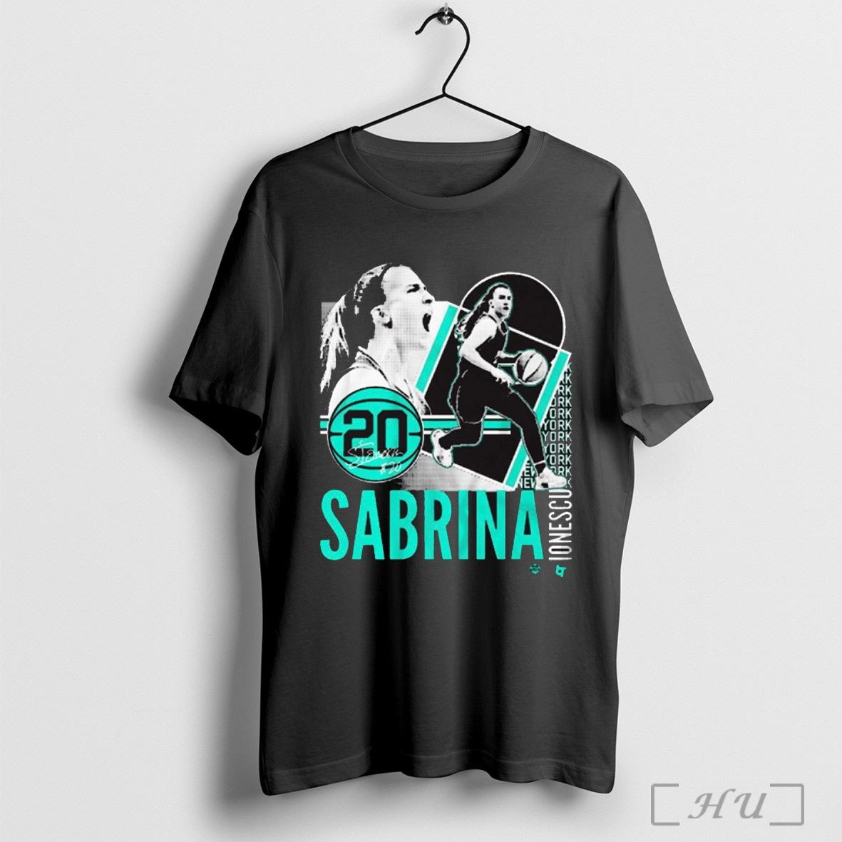 Sabrina Ionescu 20 New York Liberty Basketball Collage Frame Signature T Shirt Sweatshirt