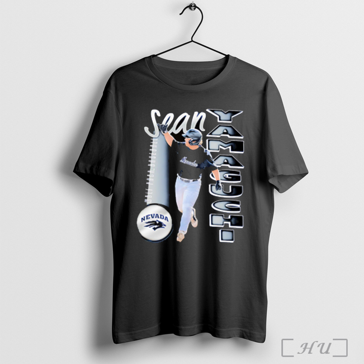 Sean Yamaguchi Nevada Wolf Pack Baseball Portrait T Shirt Sweatshirt