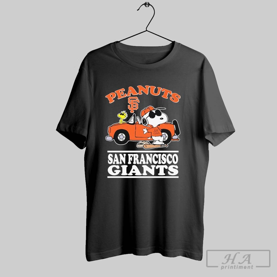 Snoopy And Woodstock The Peanuts X San Francisco Giants Joe Cool T Shirts