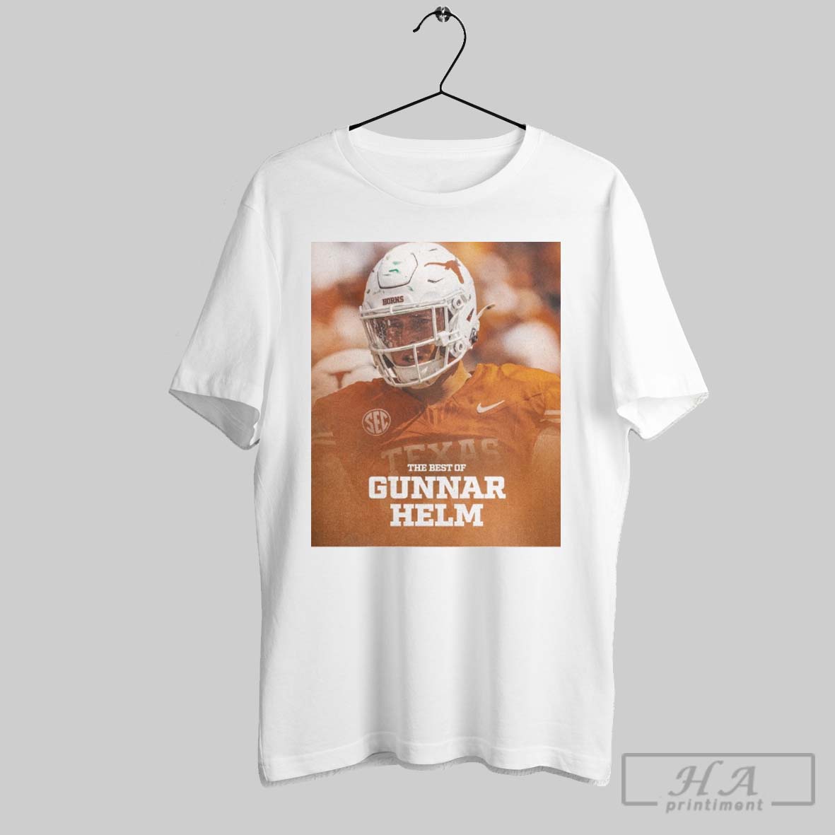 Texas Longhorns Football Gunnar Helm The Best Of Gunnar Helm Poster T Shirt