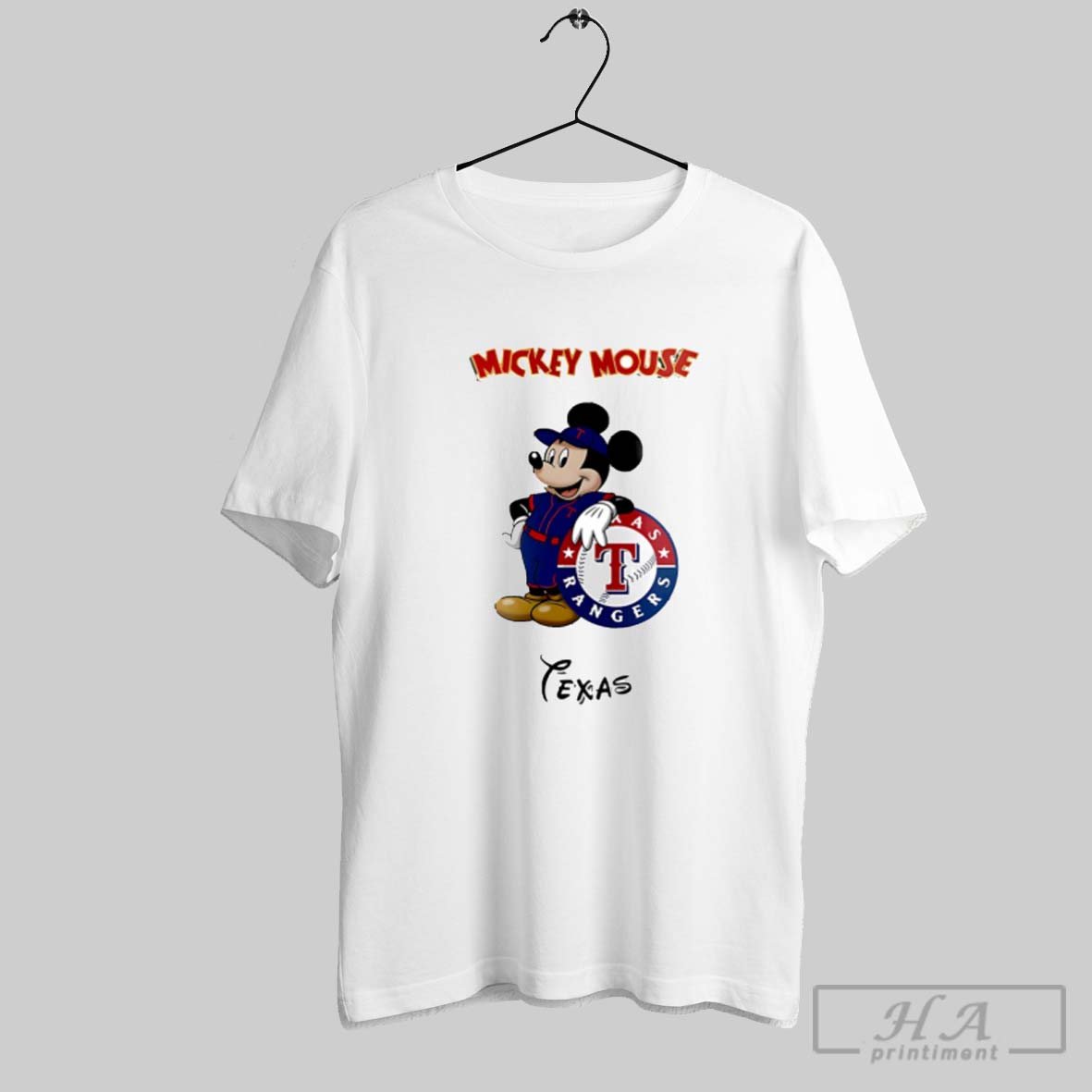 Texas Rangers Mickey Mouse Game Night 2025 Limited Edition Baseball Shirt