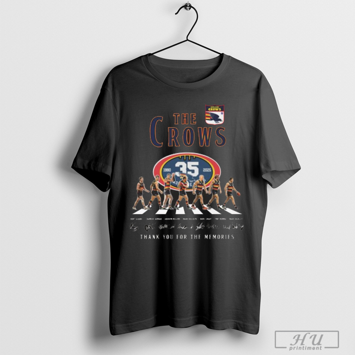 The Adelaide Crows 1990 2025 Thank You For The Memories Signatures Walking T Shirt Sweatshirt