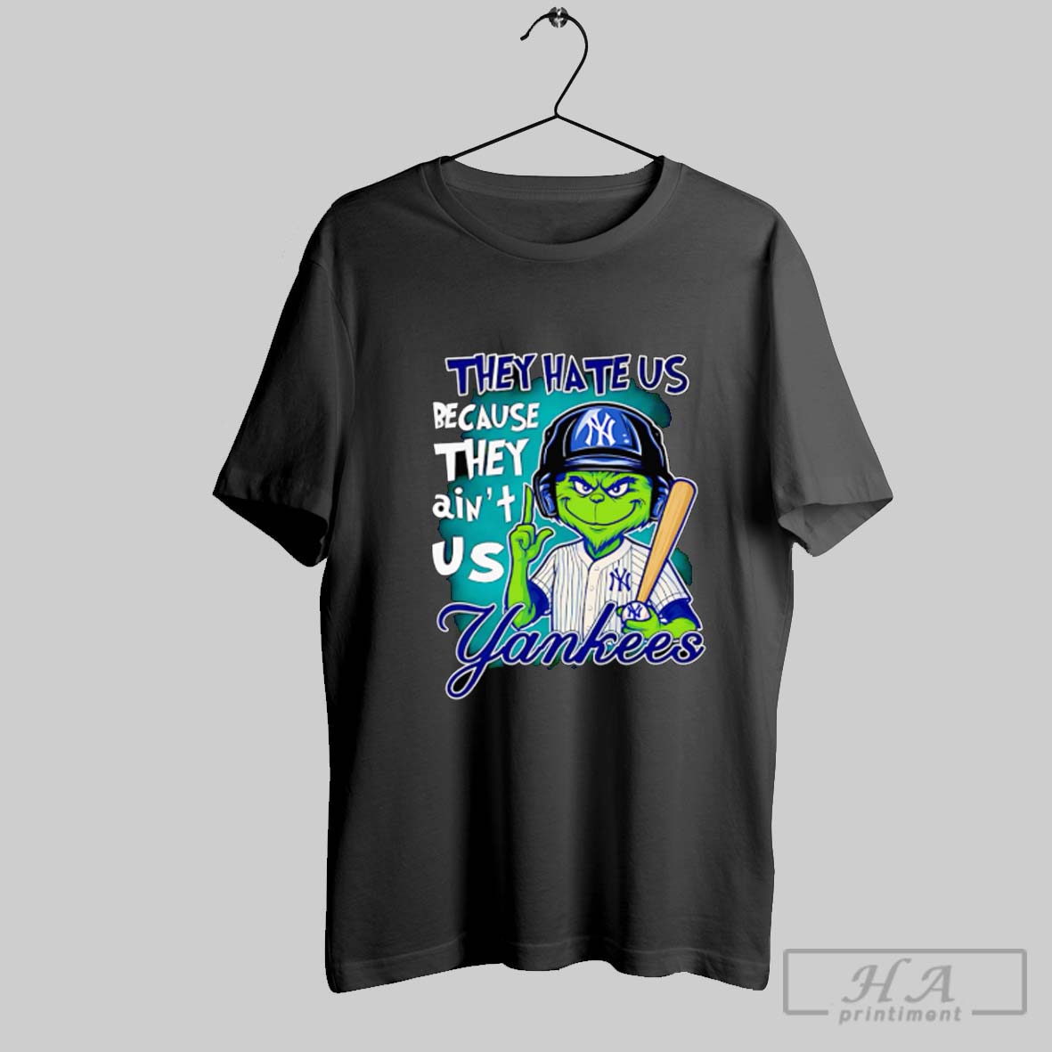 They Hate Us Because They Aint Us Yankees Grinch Shirt