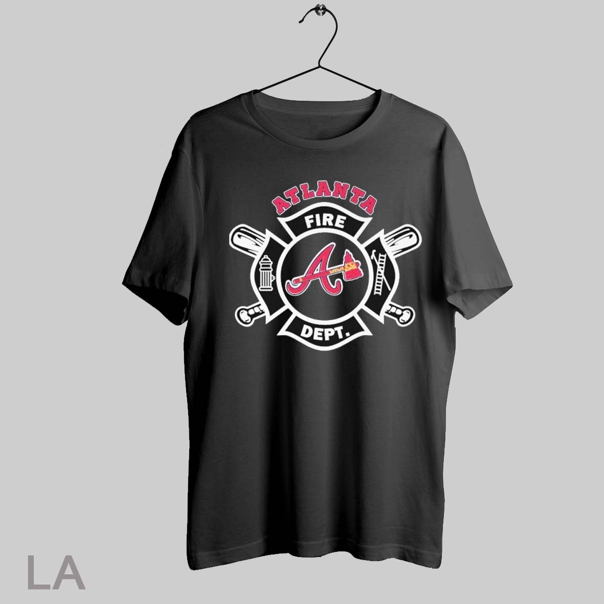 Top Atlanta Braves Fire Dept Firefighters Sweatshirt Tee Shirt