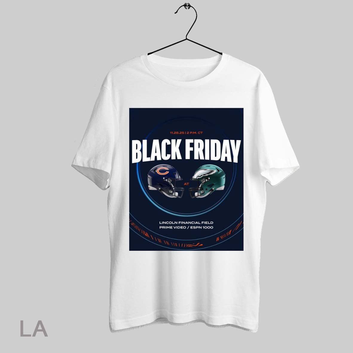 Top Chicago Bears At Philadelphia Eagles Black Friday 11 28 2025 Lincoln Financial Field Poster T Shirt Sweatshirt Hoodie Shirt