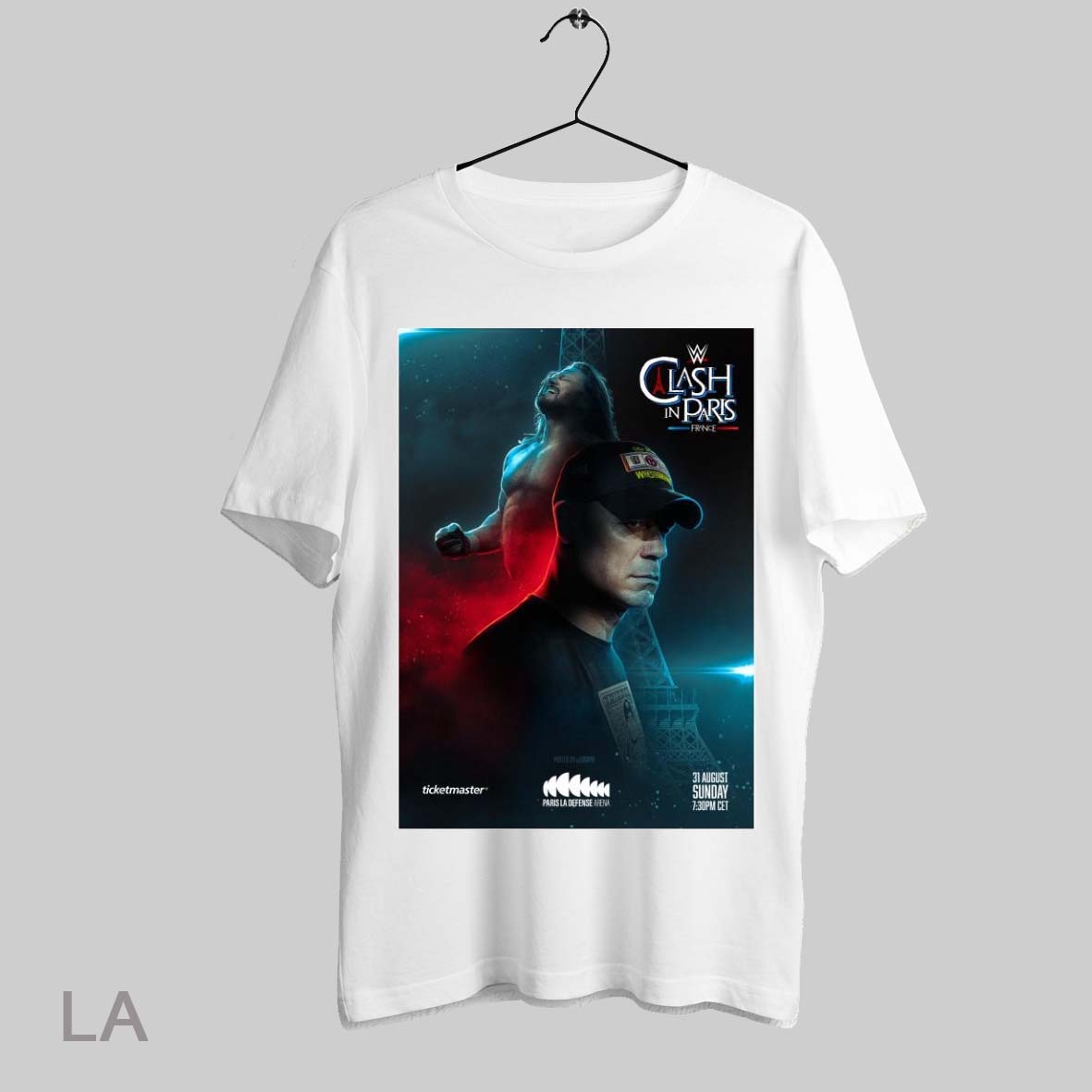 Top Clash In Paris France Paris La Defense Arena Wwe John Cena Vs Aj Styles Aug 31 2025 T Shirt Sweatshirt Hoodie Shirt