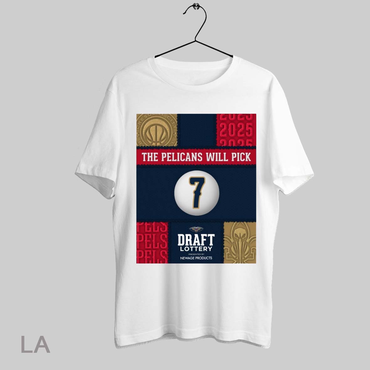 Top New Orleans Pelicans The Pelicans Will Pick No 7 Draft Lottery 2025 Poster T Shirt Sweatshirt Hoodie Shirt