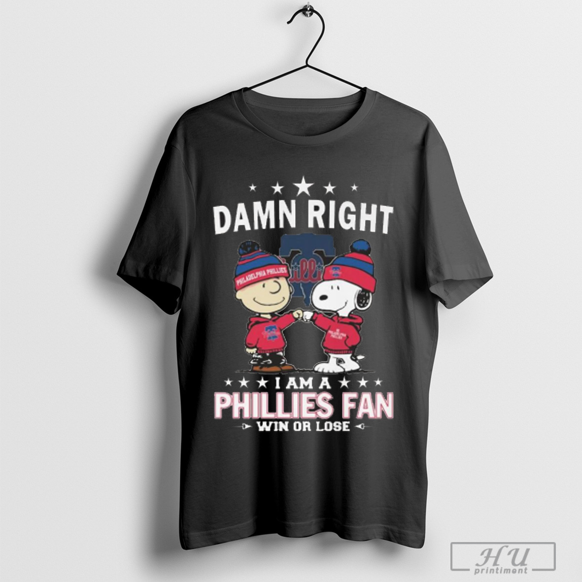 Trending Charlie Brown And Snoopy Damn Right I Am A Philadelphia Phillies Fan Win Or Lose 2025 T Shirt Sweatshirt