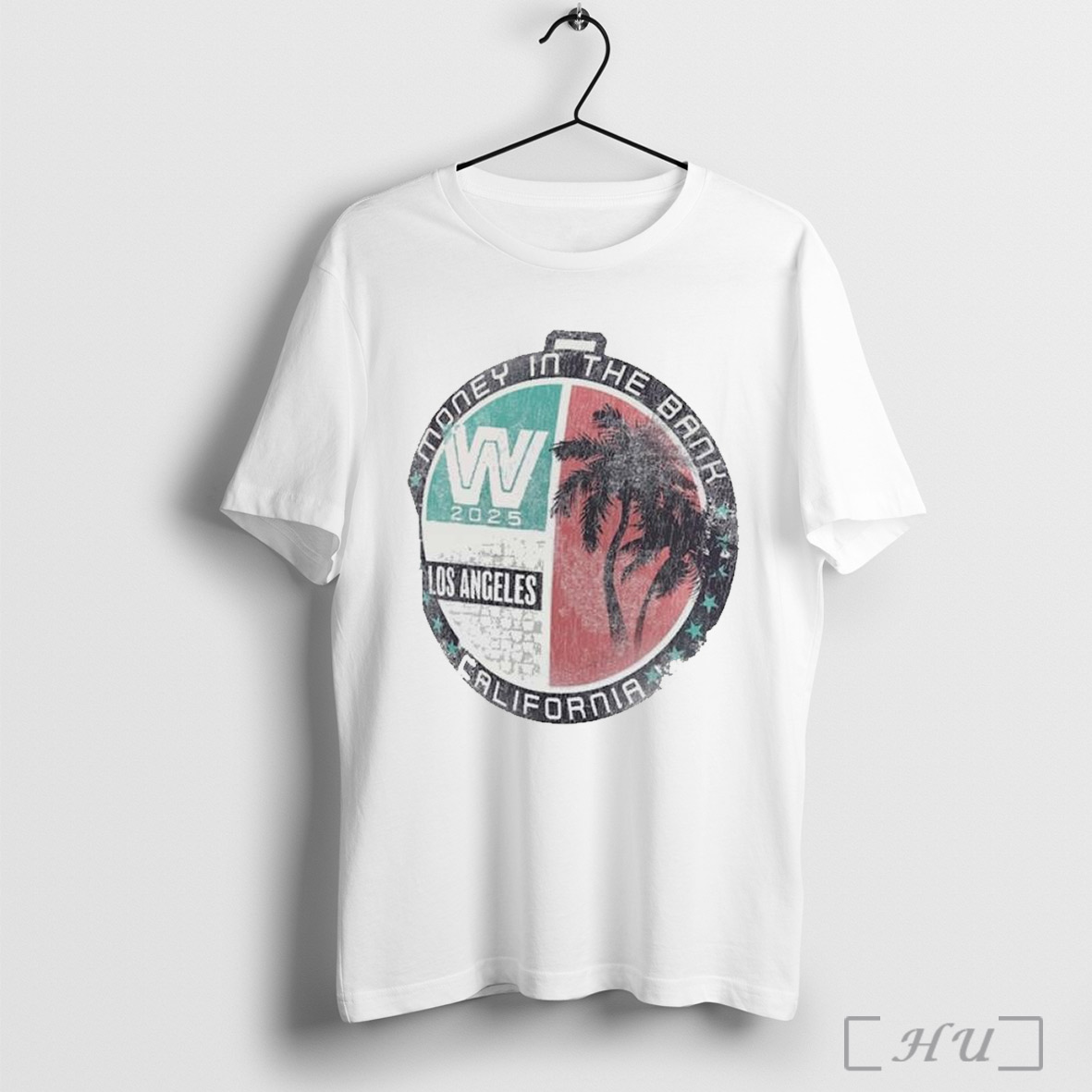 Trending Money In The Bank 2025 Los Angeles California Palm Tree Wwe T Shirt Sweatshirt