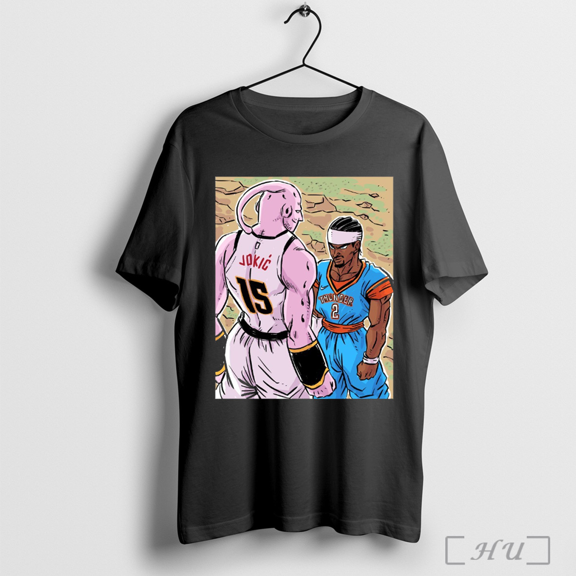 Trending Nikola Jokic Denver Nuggets Vs Shai Gilgeous Alexander Oklahoma City Thunder This Series 2025 Art Poster T Shirt Sweatshirt