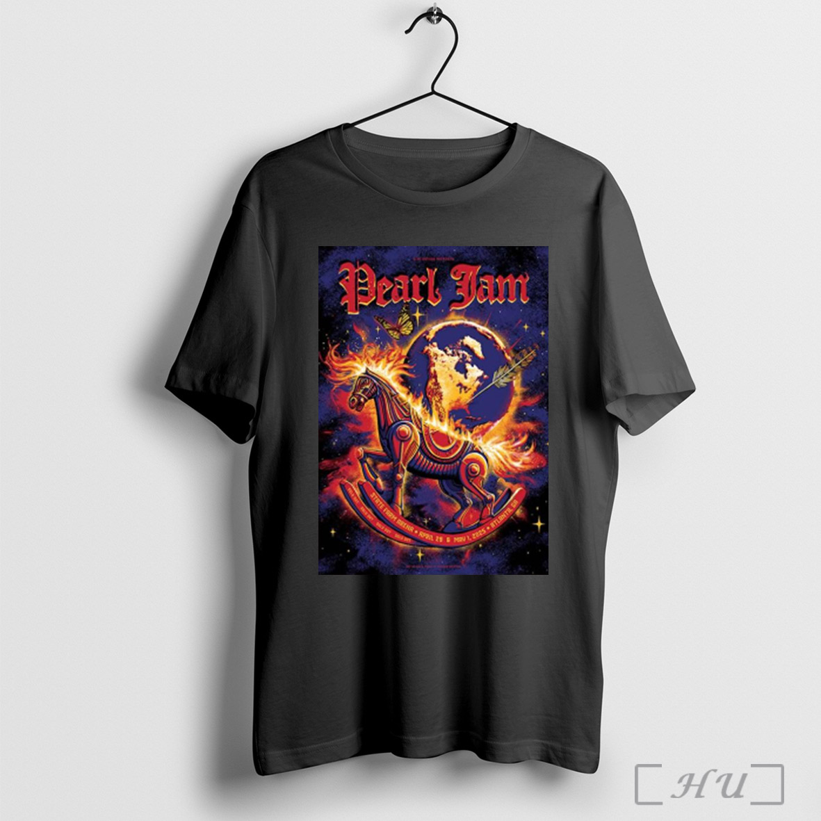Trending Pearl Jam Full Shows In Atlanta Georgia At State Farm Arena On April 29 And May 1 2025 Burning Rocking Horse T Shirt Sweatshirt
