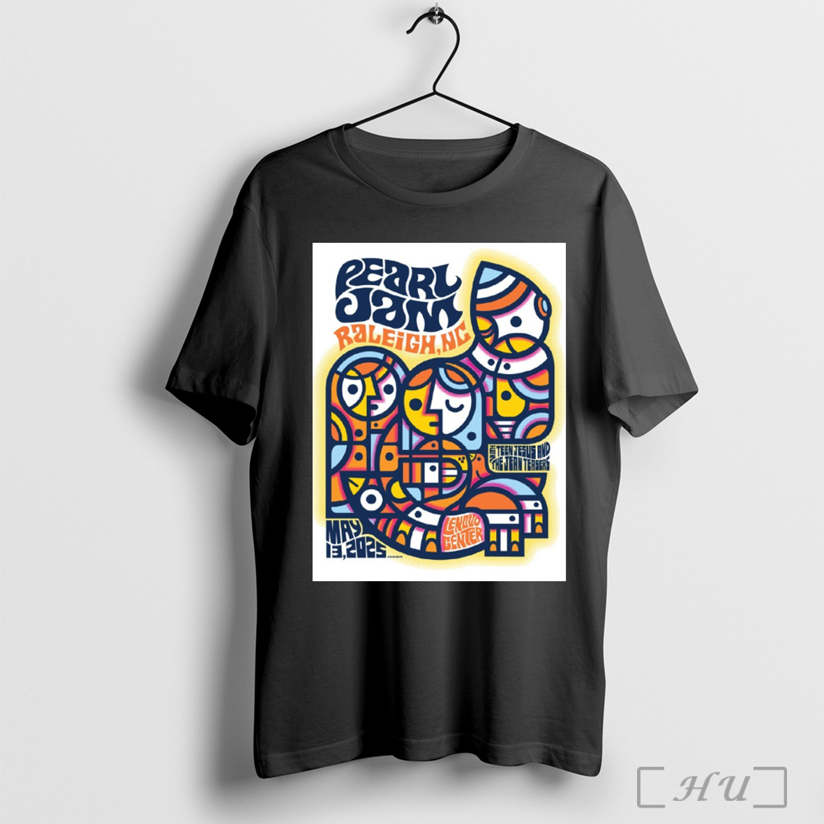 Trending Pearl Jam May 13 2025 Raleigh Nc Lenovo Center With Teen Jesus And The Jean Teasers Poster T Shirt Sweatshirt