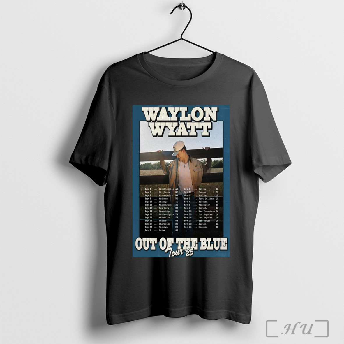 Trending Poster Waylon Wyatt Washington Dc Out Of The Blue Tour September November 2025 T Shirt Sweatshirt