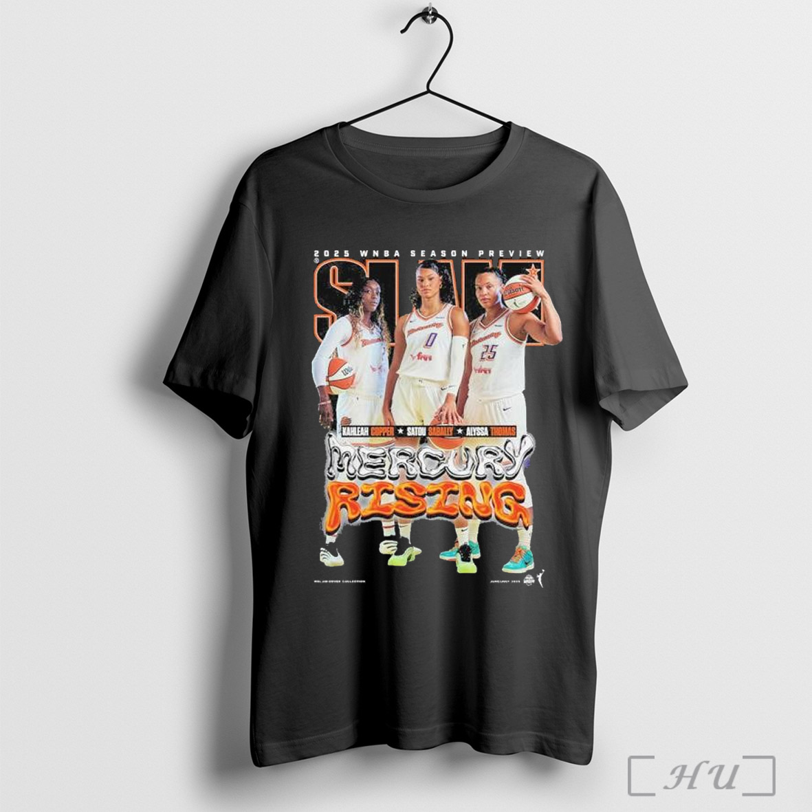 Trending Slam 256 Phoenix Mercury 2025 Wnba Season Preview Kahleah Copper Satou Sabally Alyssa Thomas T Shirt Sweatshirt