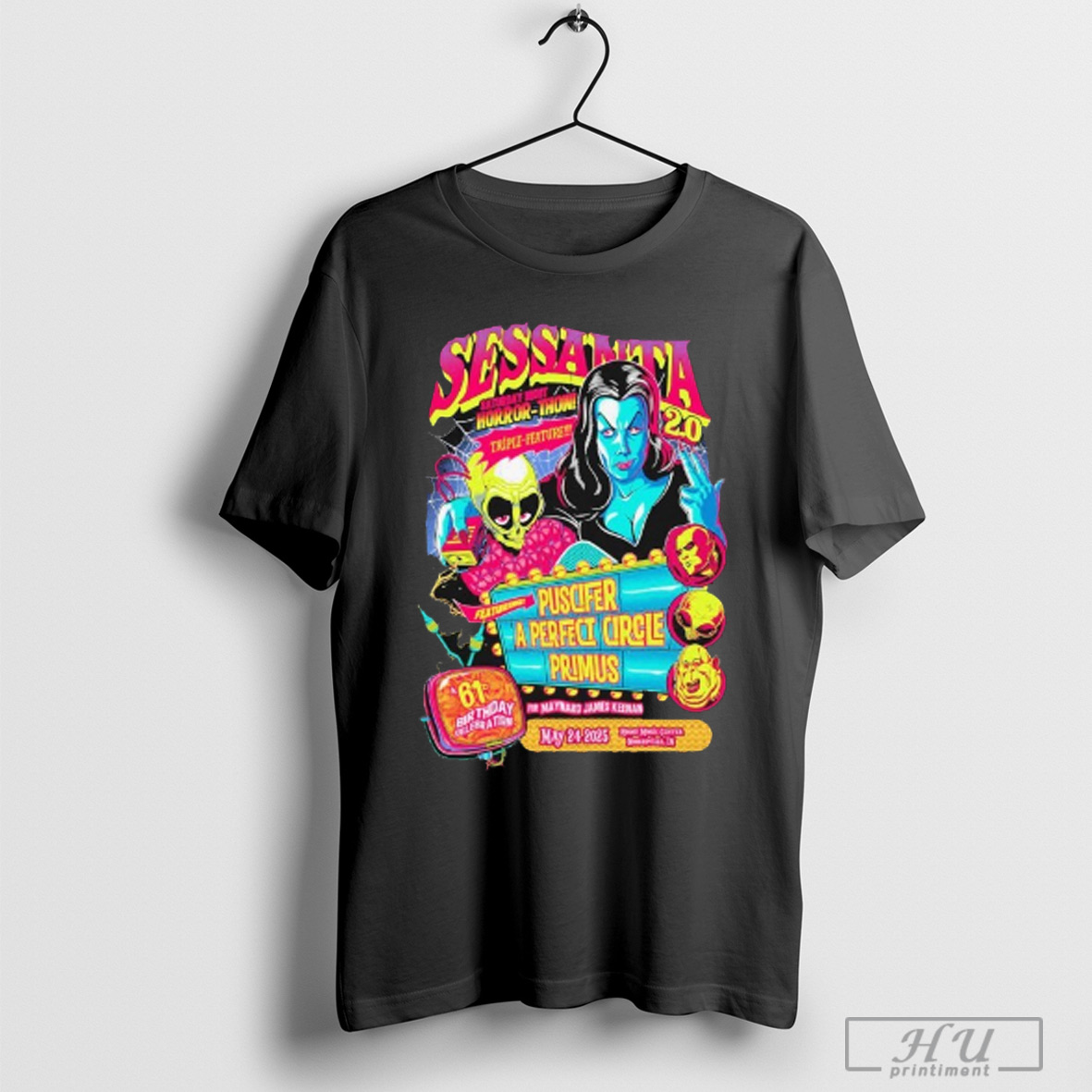 Trending Sessanta Puscifer A Puscifer A Perfect Circle V 2 0 May 24 2025 Noblesville In Horror Thon T Shirt Sweatshirt