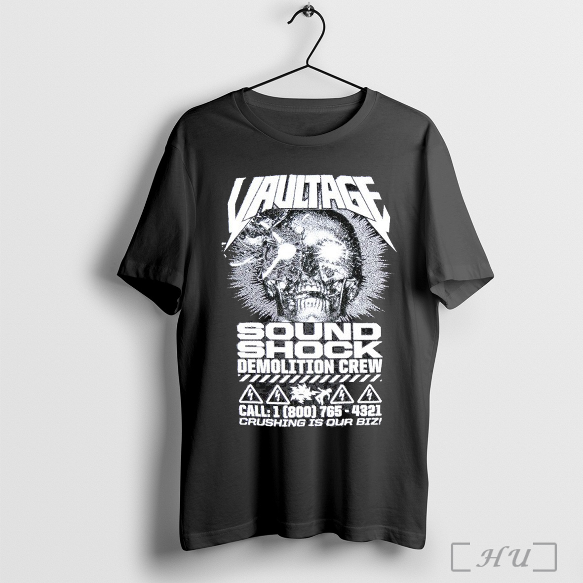 Trending Space Laces Vaultage Sound Shock Demolition Crew Crushing Is Our Biz Skull T Shirt Sweatshirt