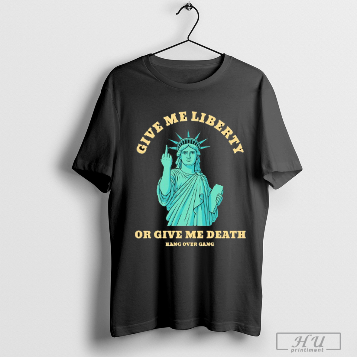 Trending Tom Macdonald Give Me Liberty Or Give Me Death Statue Middle Finger Hang Over Gang T Shirt Sweatshirt