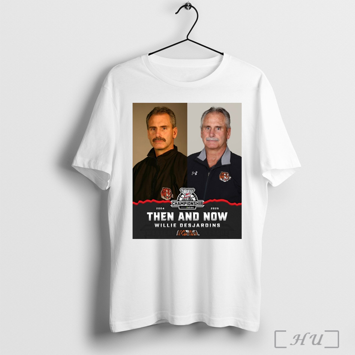Trending Willie Desjardins 2004 2025 Then And Now Medicine Hat Tigers Whl Championship Poster T Shirt Sweatshirt