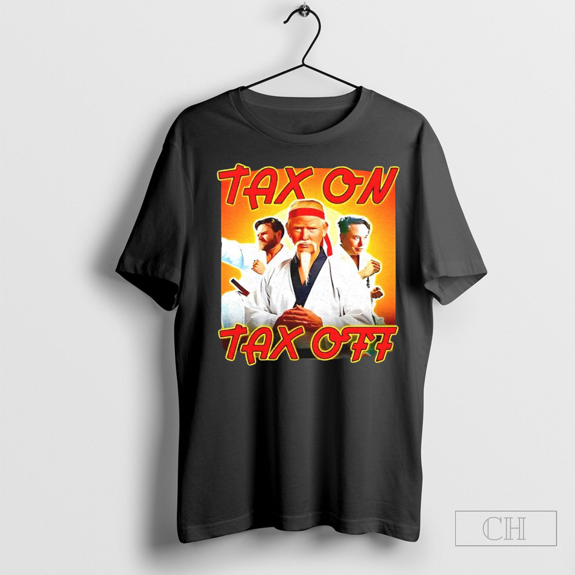 Trump Jd Vance Elon Musk Tax On Tax Off Shirt