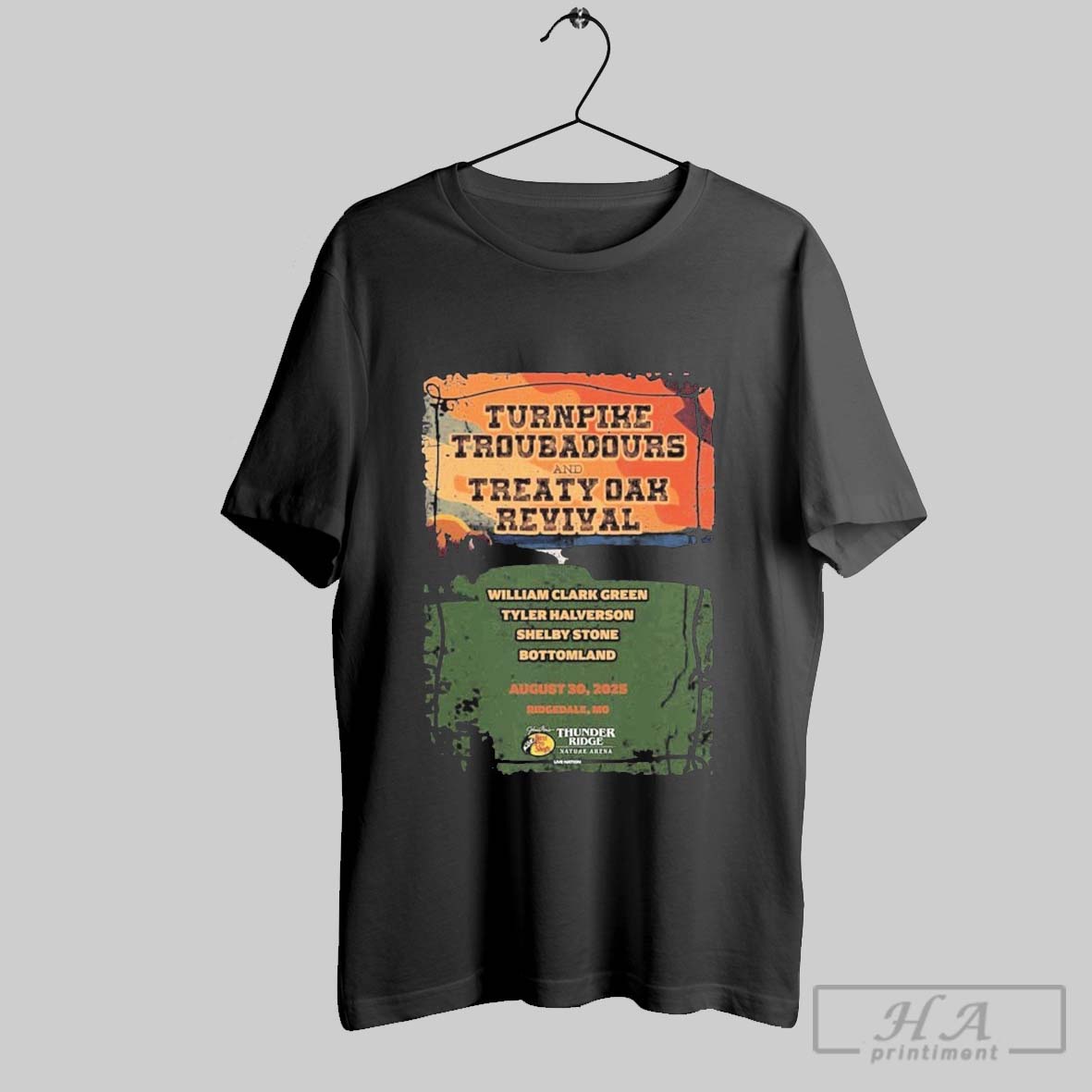 Turnpike Troubadours And Treaty Oak Revival Ridgedale Mo 2025 On August 30th T Shirts