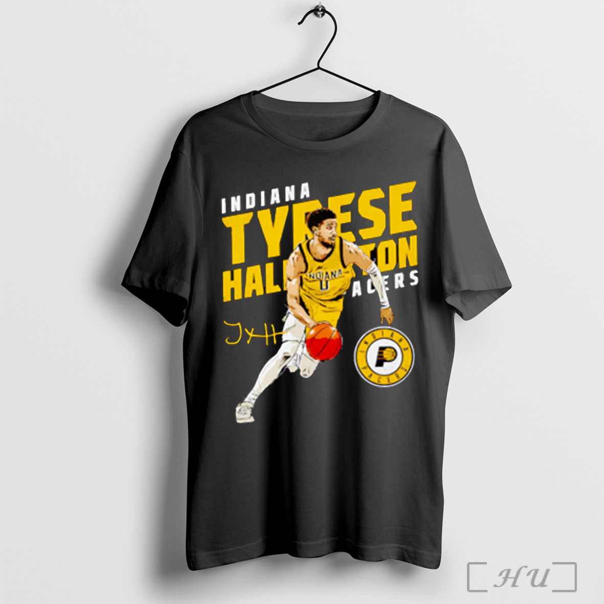 Tyrese Haliburton Indiana Pacers Slant T Shirt Sweatshirt