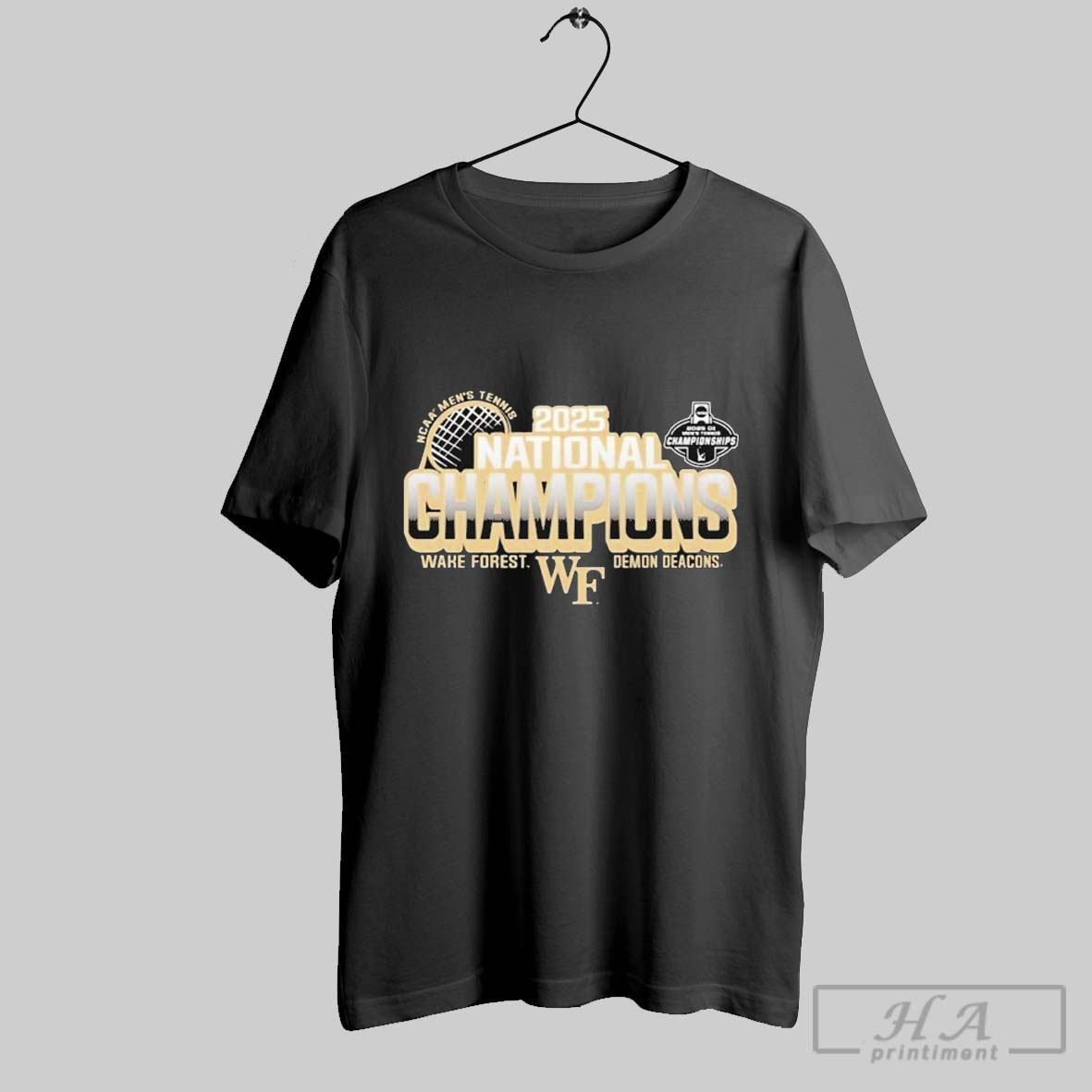 Wake Forest Demon Deacons University Ncaa Di Mens Tennis 2025 National Champions T Shirts