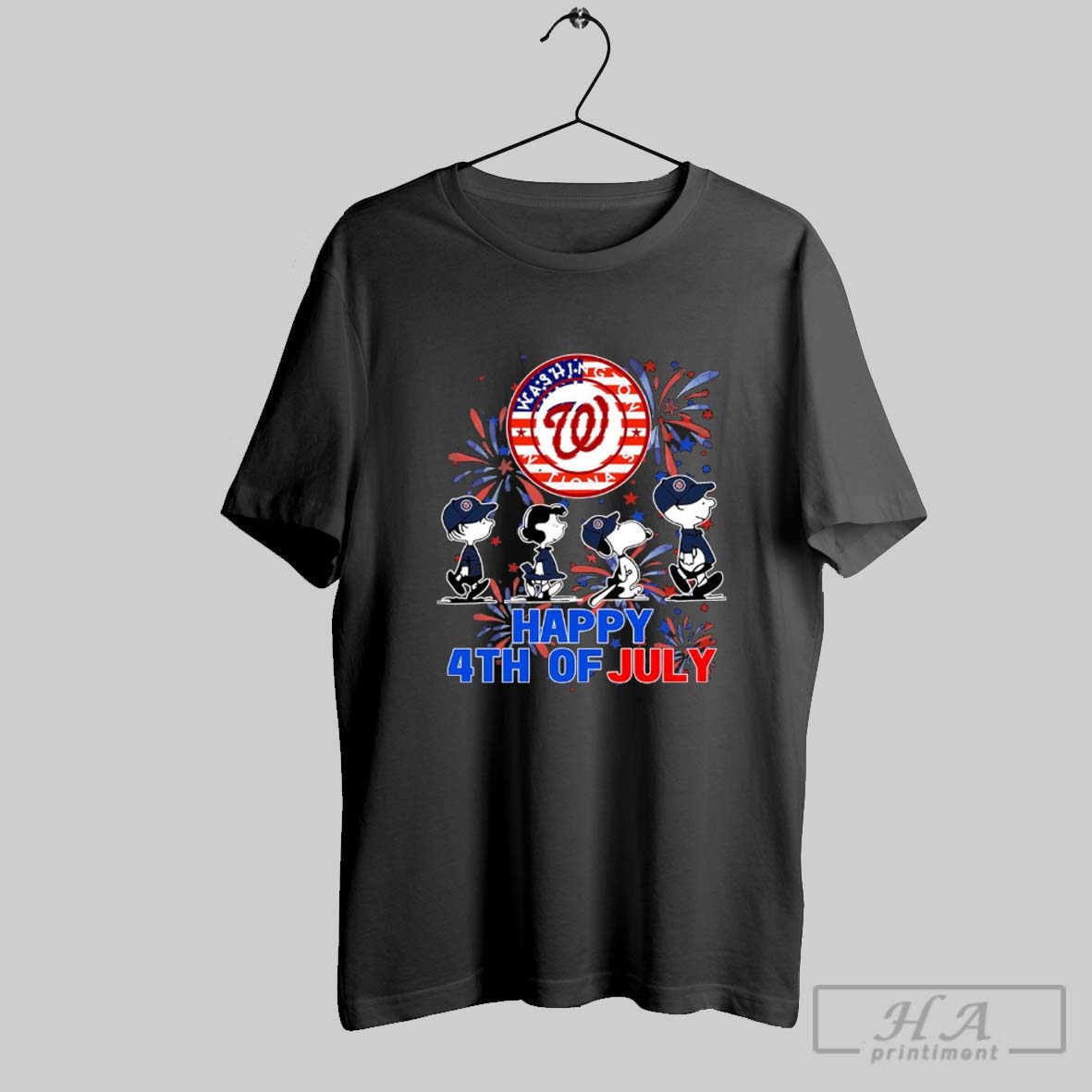 Washington Nationals X Snoopy Happy 4th Of July Shirt