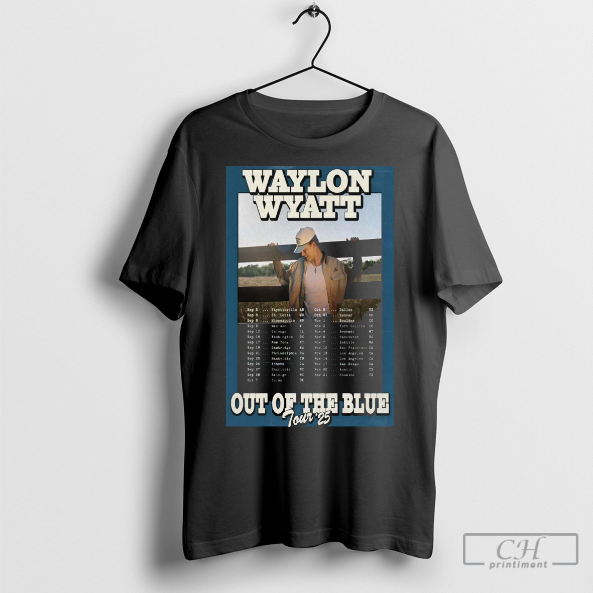 Waylon Wyatt Washington Dc Out Of The Blue Tour September November 2025 Tee Shirt Sweatshirt