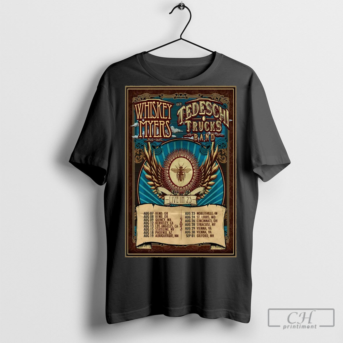 Whiskey Myers And Tedeschi Trucks Band Live In August September 2025 Tee Shirt Sweatshirt