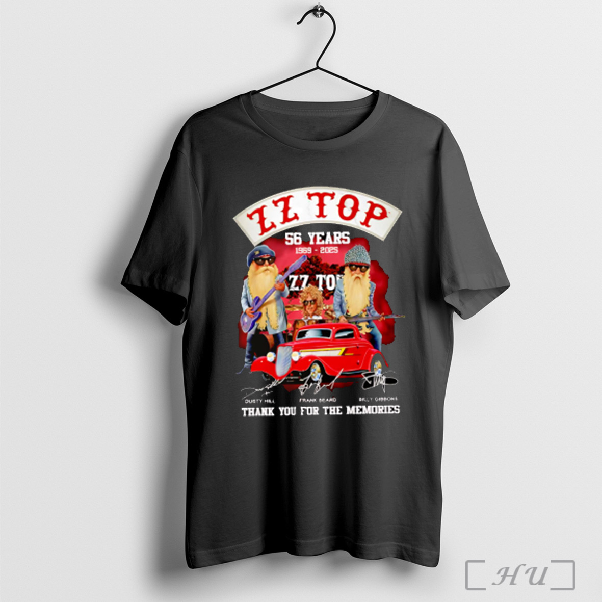 Zz Top 56 Years 1969 2025 Thank You For The Memories Shirt Sweatshirt