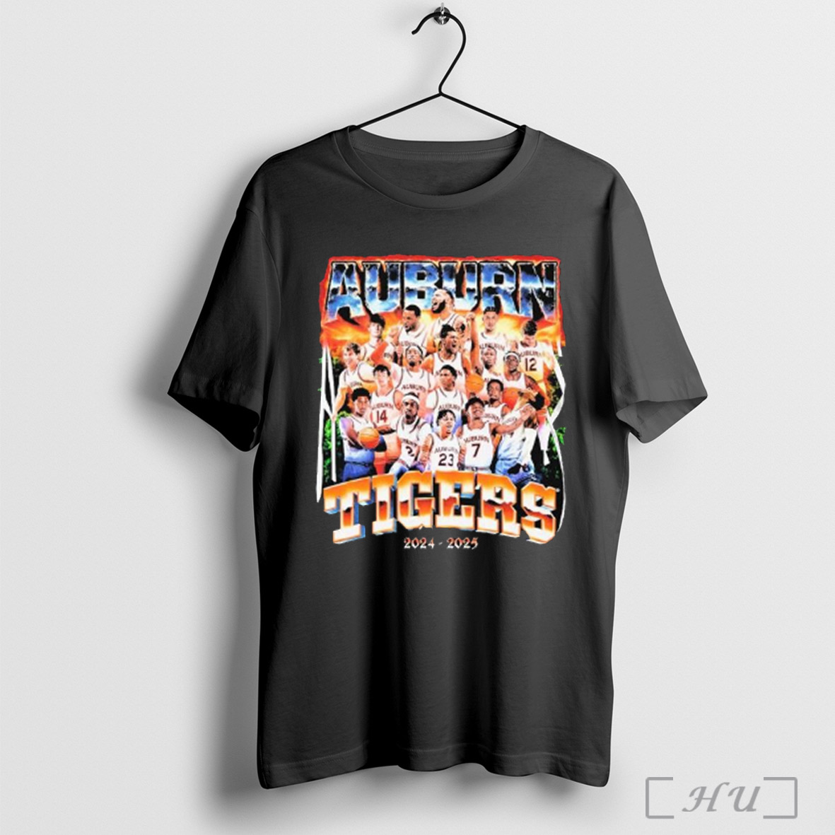 Auburn Tigers Mens Basketball 24 25 Team T Shirt Sweatshirt