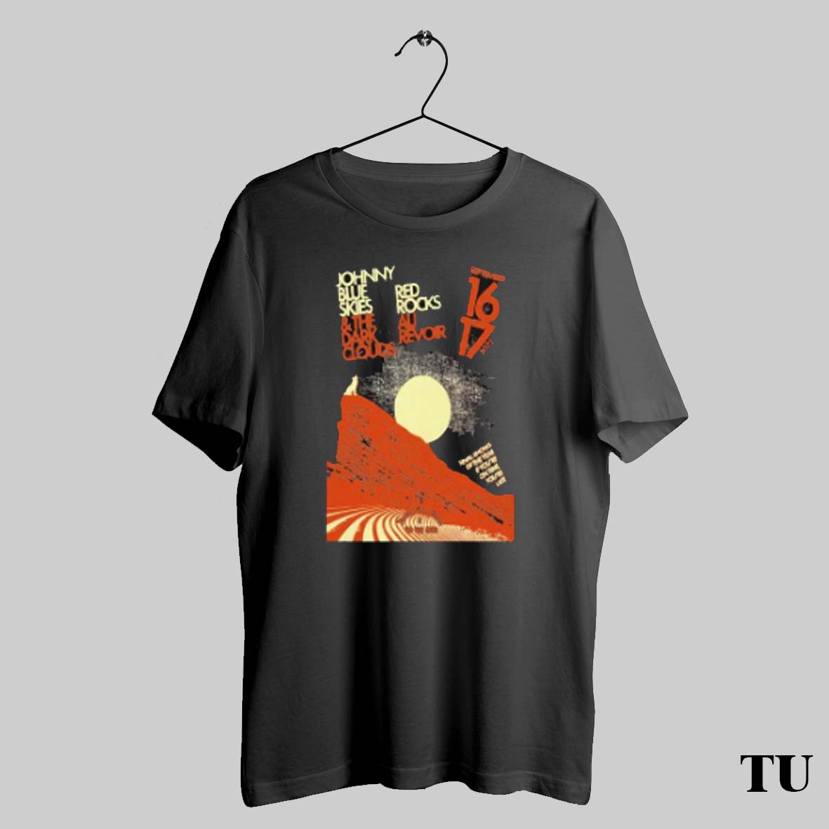 Best Johnny Blue Skies The Dark Clouds Red Rocks Au Revoir Sept 16 17 2025 T Shirts