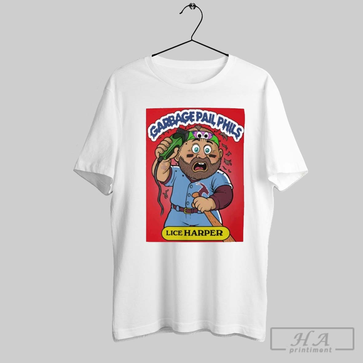 Bryce Harper Lice Harper Garbage Pail Phils Philadelphia Phillies T Shirts